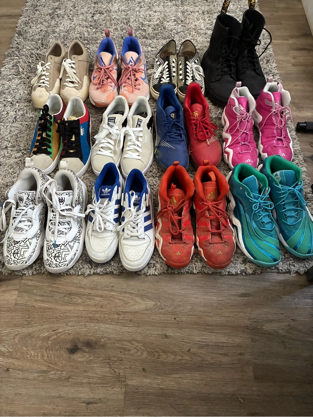 13-Pair Sneaker/Shoe Lot – Vintage Adidas, Puma, Vans, Dr. Martens & More – $185